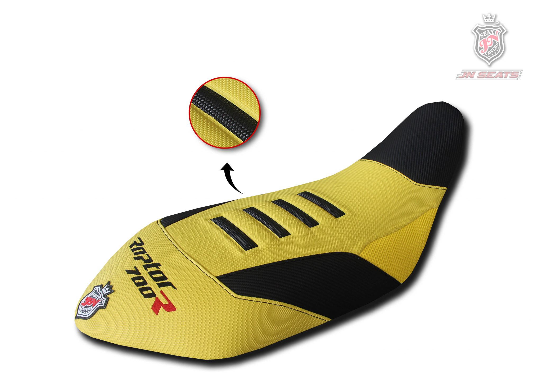 Yamaha Yfm Raptor 700 JNDesign Seat Cover AntiSlip Yellow & Black eBay